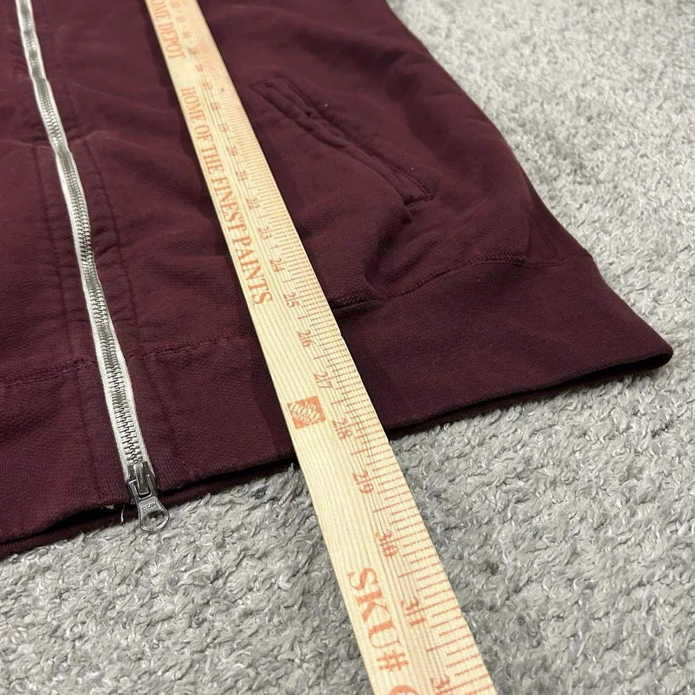 Gustin Full Zip Sweater Mens 2X Red Mock Neck Heavy‎ Weight Cotton